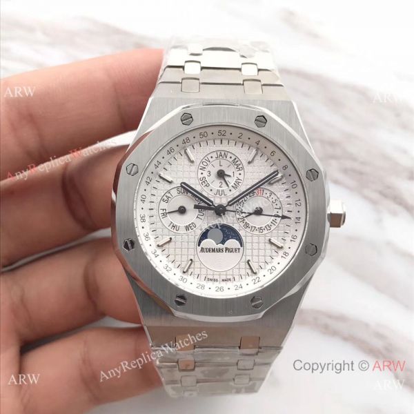 Knock off AP AAA Replica Watches- AP Royal Oak Stainless Steel Black ...