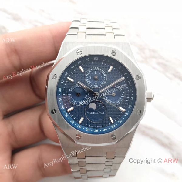 Knock off AP AAA Replica Watches- AP Royal Oak Stainless Steel Black ...